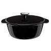 Raymond Blanc Anolon Black Cast Iron Oval Casserole 24cm 54245