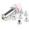 Tala Stainless Steel Icing Syringe Set With 6 Nozzles Silver 9707