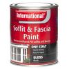 International One Coat Soffit and Facia Black Gloss Paint - 750ml